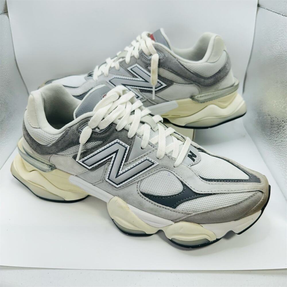 New Balance 9060 'Rain Cloud' Grey Sneakers U9060GRY | Men's Size 12 US | EUC